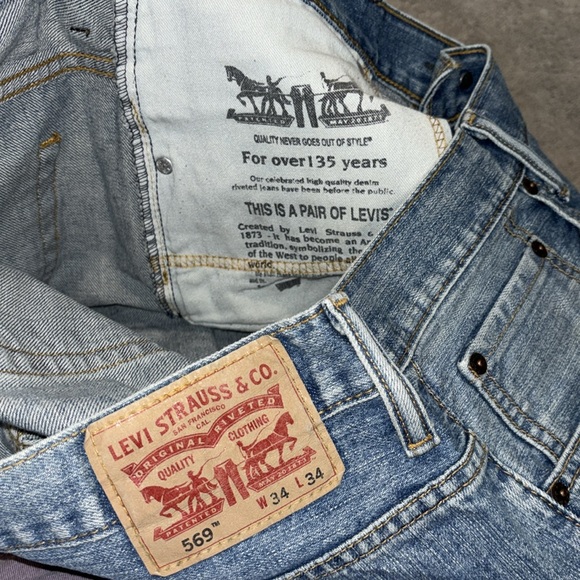 Men's Levi Jeans loose straight fit 34/34 - Picture 5 of 5